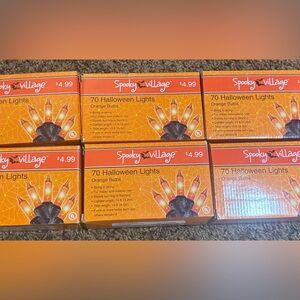 💐2/$25 💐 6pk Orange Halloween Lights